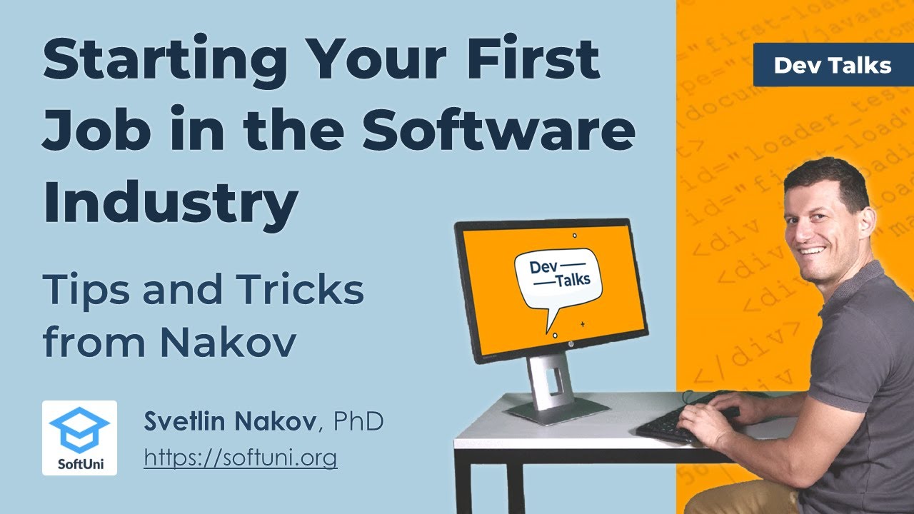 How to Start Your First Job in the Software Industry? [Dev Talks #1]