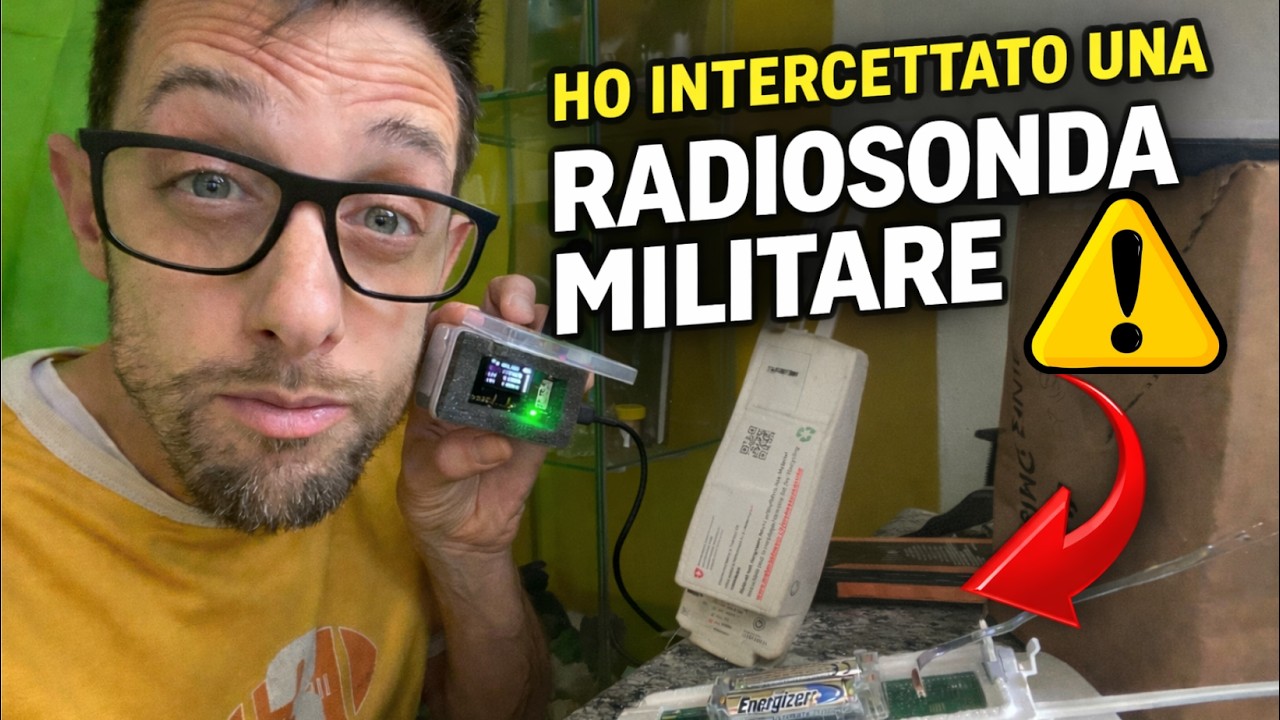 ⚠️ INTERCETTO UNA RADIOSONDA MILITARE IN ITALIA