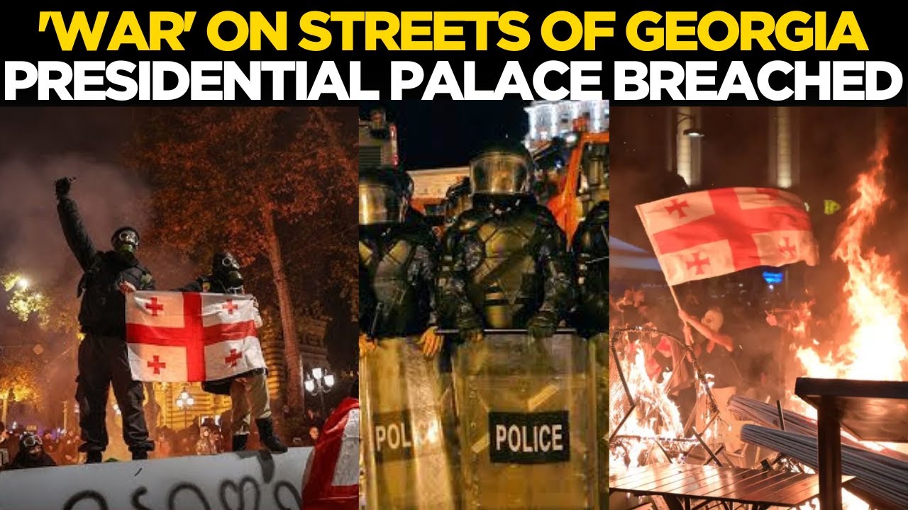 Georgia Riots LIVE: Protesters Rally Outside Presidential Palace In Tbilisi | Georgia Unrest LIVE