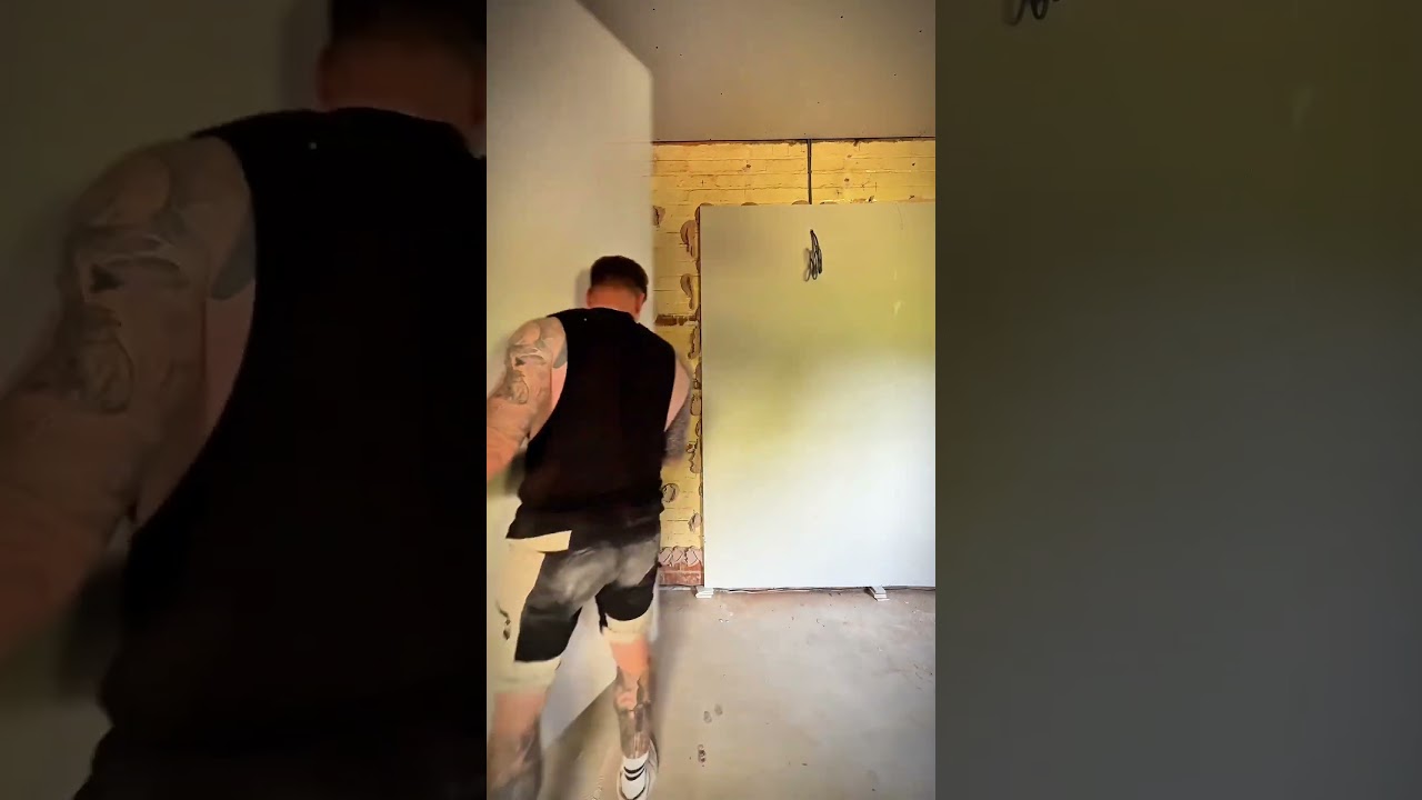 Textbook dot and dab 🫣 #diy #builder #homeimprovement #drywall #plaster