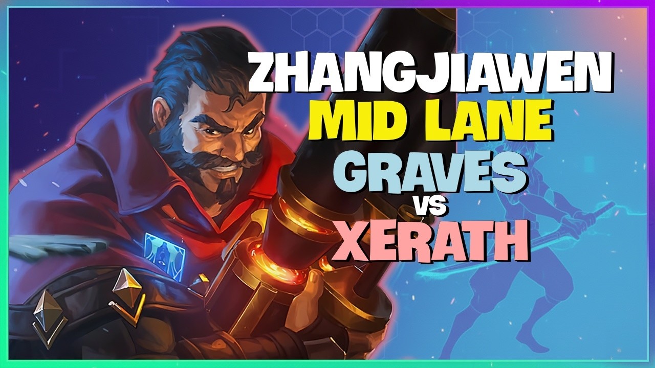 Rank 1 Graves : ZhangJiawen is DEVASTATING the Super Server MID LANE with this Build