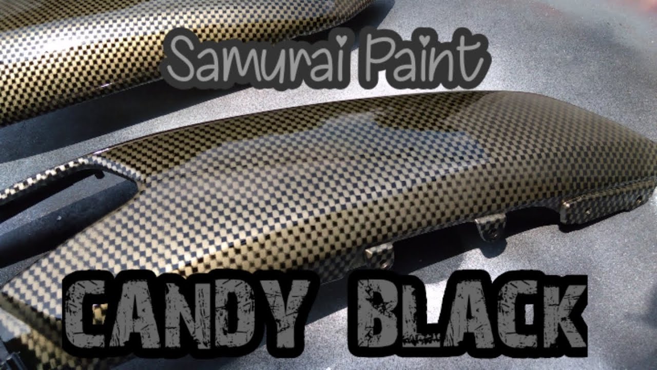 Candy Black over Decorative Chrome Fake Carbon gamit ang Samurai Paint ( amazing result )