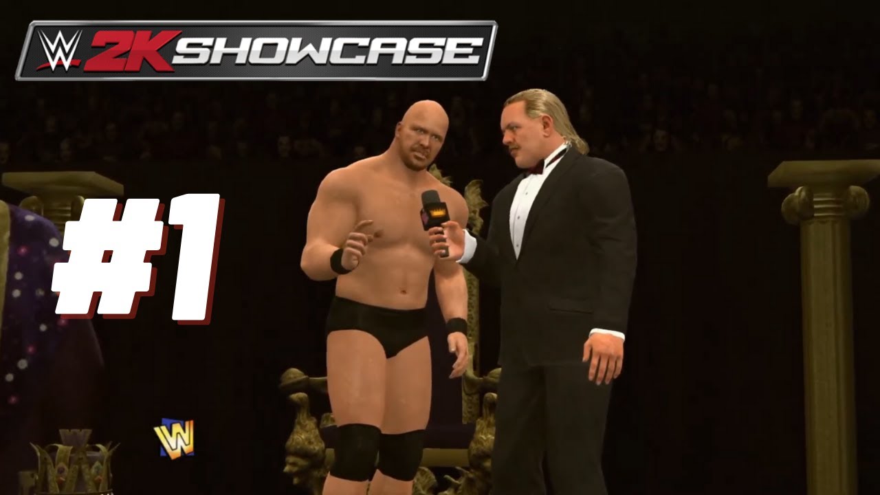 WWE 2K16 - Match #1 - Stone Cold Steve Austin vs Jake Roberts [Austin 3:16 Showcase] (1080p) (PS3)