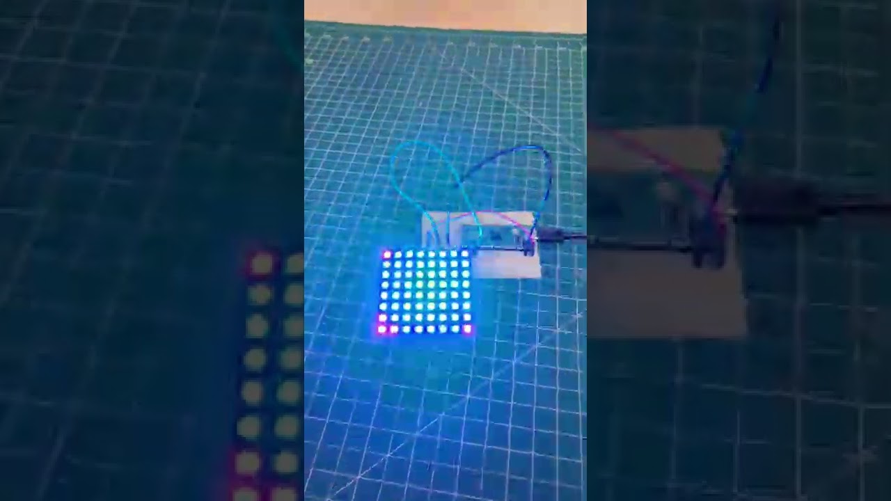 Glowbit LED matrix full brightness with Raspberry Pi Pico