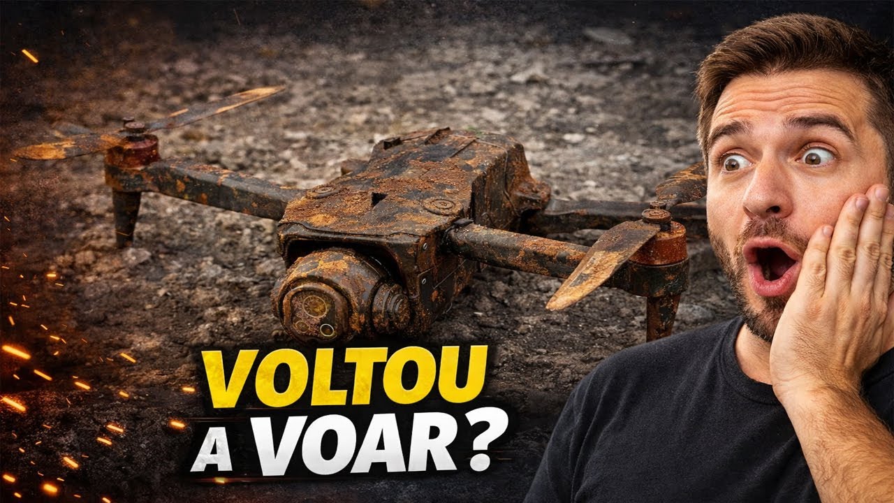 Restauração completa de drone MAVIC 4 PRO antigo | Estava todo enferrujado