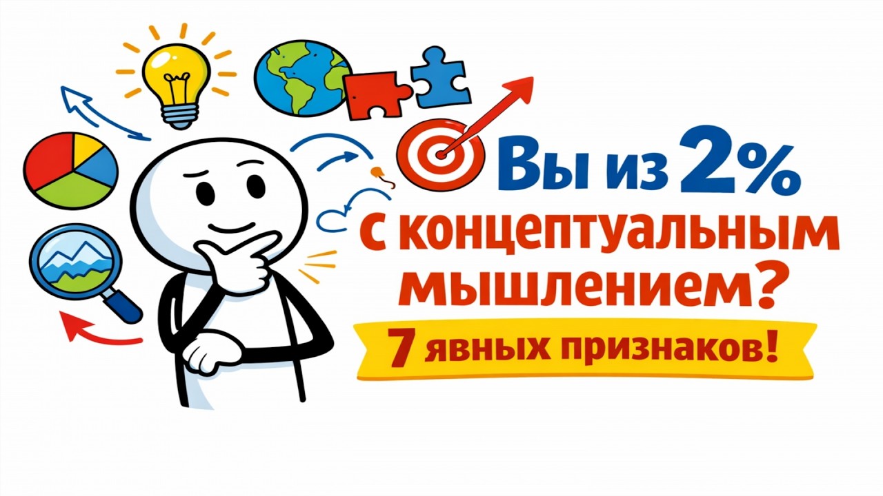 Вы из 2% людей с «концептуальным» мышлением? 7 признаков