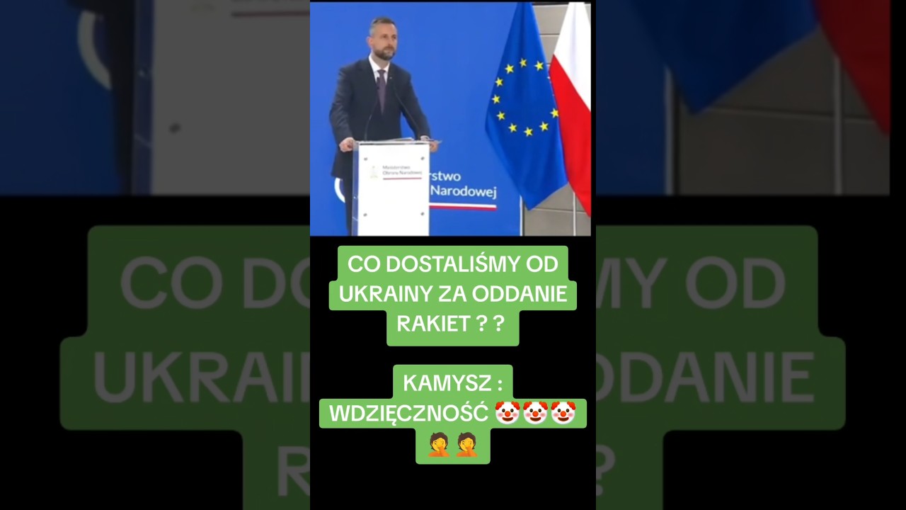 CO DOSTALIŚMY OD UKRAINY ZA ODDANIE RAKIET... KAMYSZ : WDZIĘCZNOŚĆ 🤡🤡🤦🤦 #koalicjaobywatelska #lewica