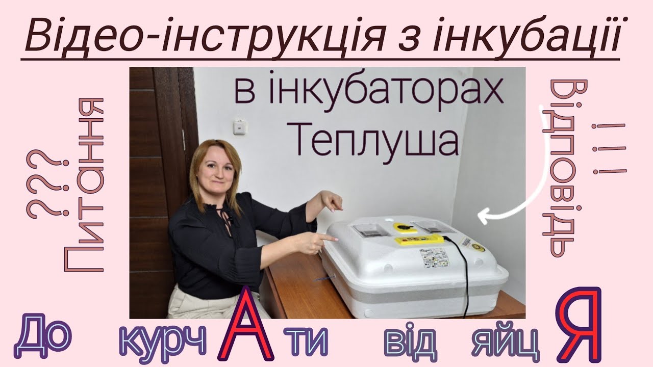 Інкубатори Теплуша. Чому виникають проблеми в інкубації? Відео-інструкція з інкубації. Частина 3