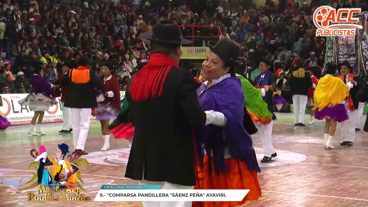 Comparsa pandillera: Sáenz Peña, EN EL  XXXIX CONCURSO DE MARINERA Y PANDILLA PUNEÑA AYAVIRI 2024.
