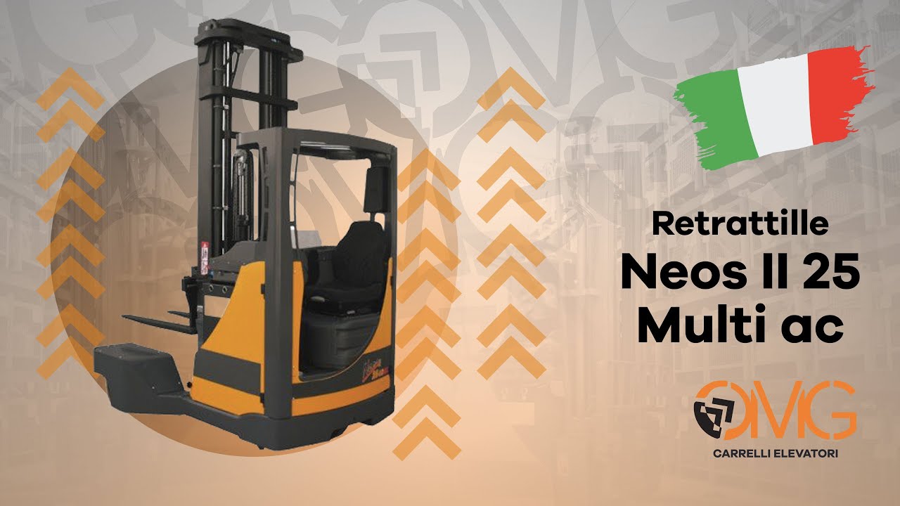 Neos II 25 MULTI ac - il carrello elevatore a montante retrattile multi-direzionale di OMG