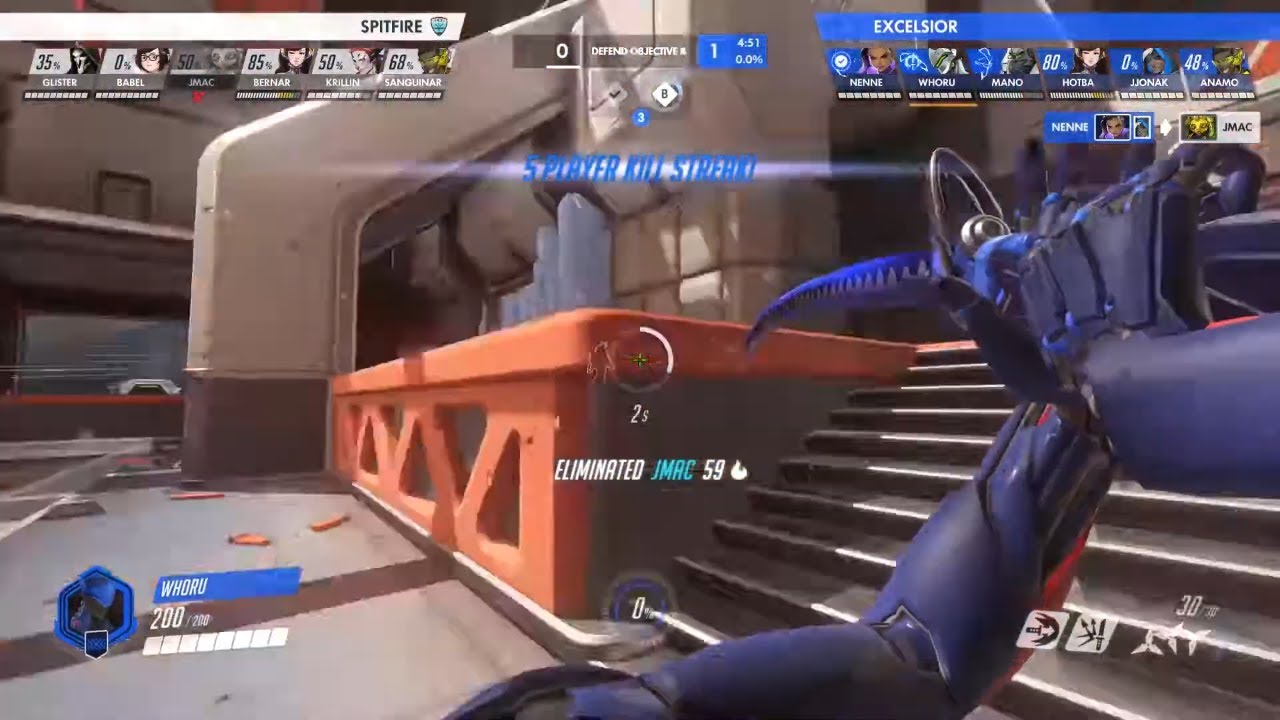 WHORU GENJI POV | New York Excelsior Vs. London Spitfire | All the moments as Genji