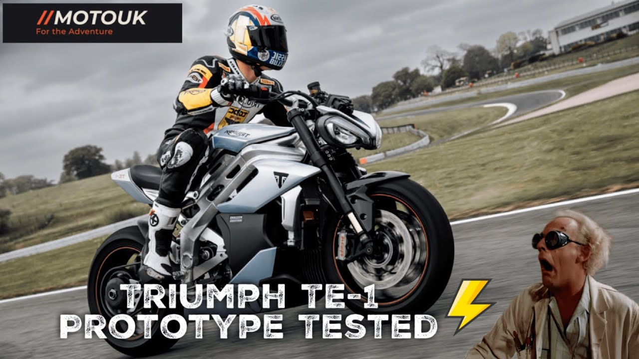 Triumph TE-1 Electric Motorcycle Final Testing of this Prototype at Oulton Park Race Circuit