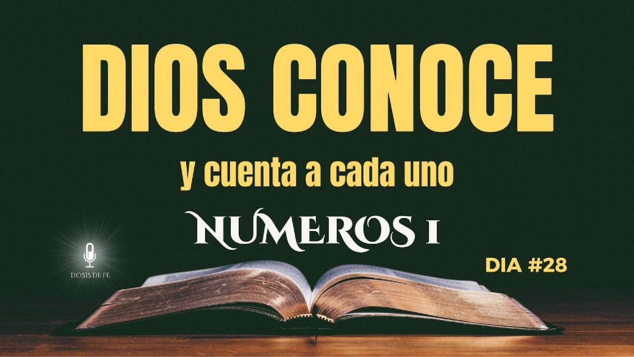 📖 DOSIS DIARIA DE FE – DÍA 28📍 Basada en Números 1🕊️ Dios conoce y cuenta a cada uno