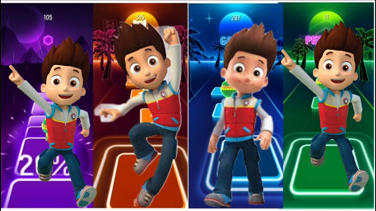 RYDER Paw Patrol Tiles Hop 🎶