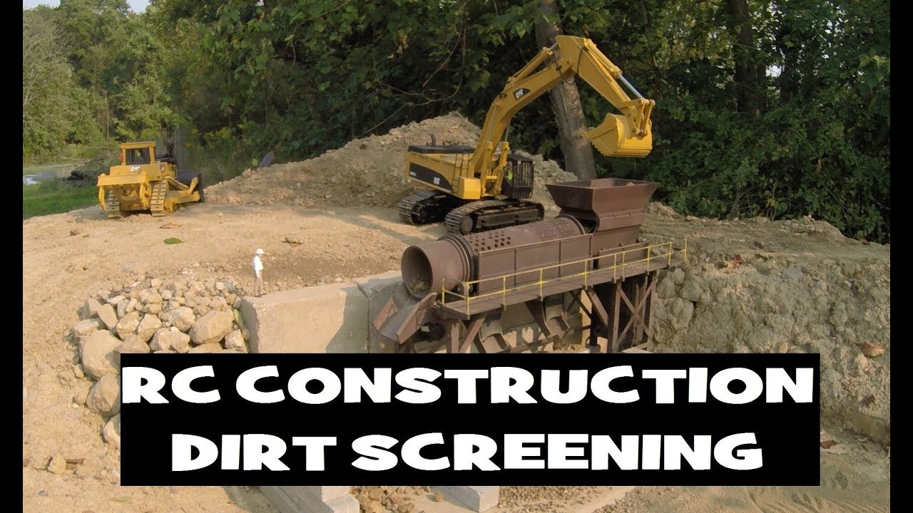 RC Construction Screening Plant Operation 1/14 Scale
