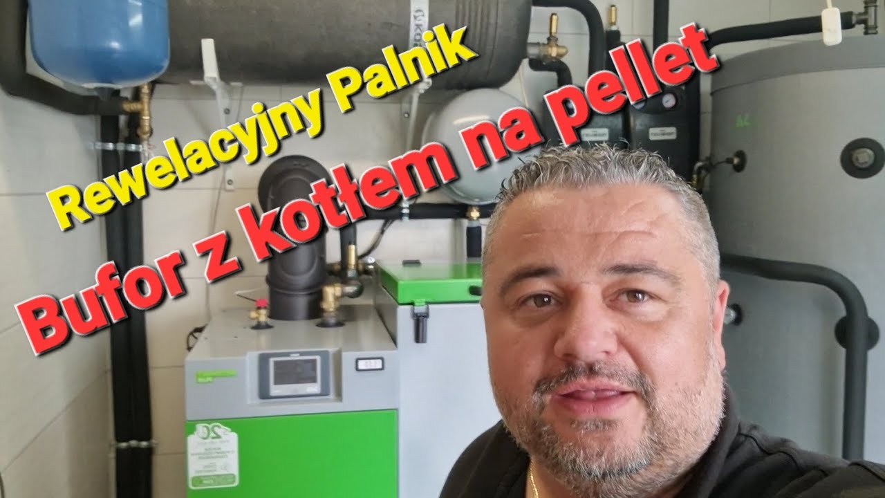 Kocioł na pellet z buforem, Sas bio Compact plus 12 kW, bufor 1000 litr&oacute;w Sas