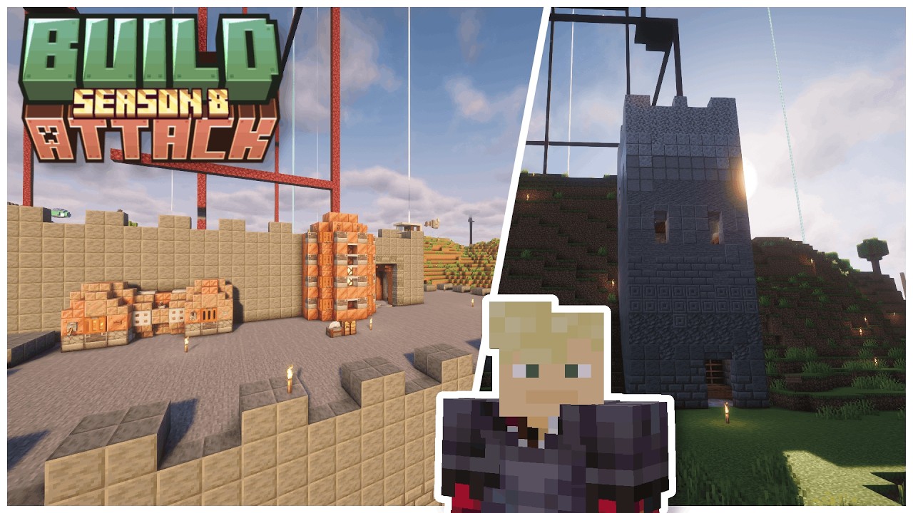 EINGANGSTURM + Deko im Aussenbereich!︱🧱 Build Attack 8 #14︱LukevonErden #minecraftsmp