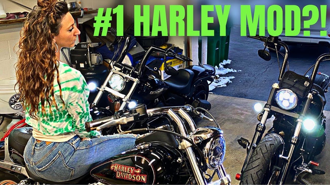 The Best All In One 5-3/4" Headlight?! Harley Dyna Build Pt. 2