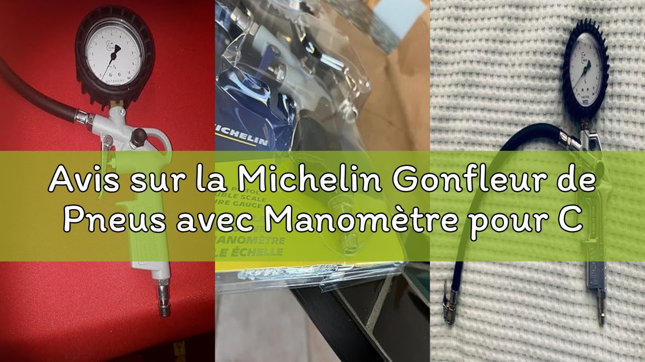 Avis sur la Michelin Gonfleur de Pneus avec Manom&egrave;tre pour Compresseur, Pistolet de Gonflage de Pneu