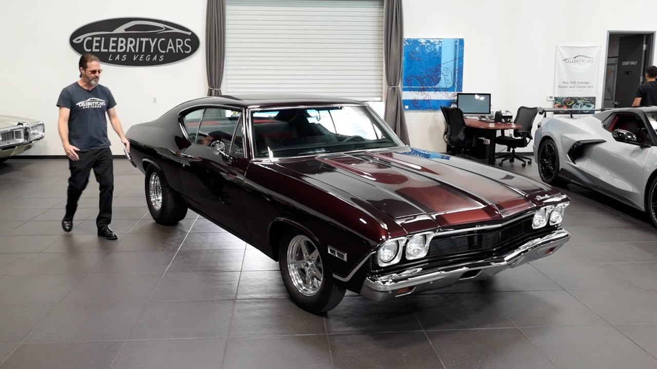 1968 Chevelle Burgundy | At Celebrity Cars Las Vegas