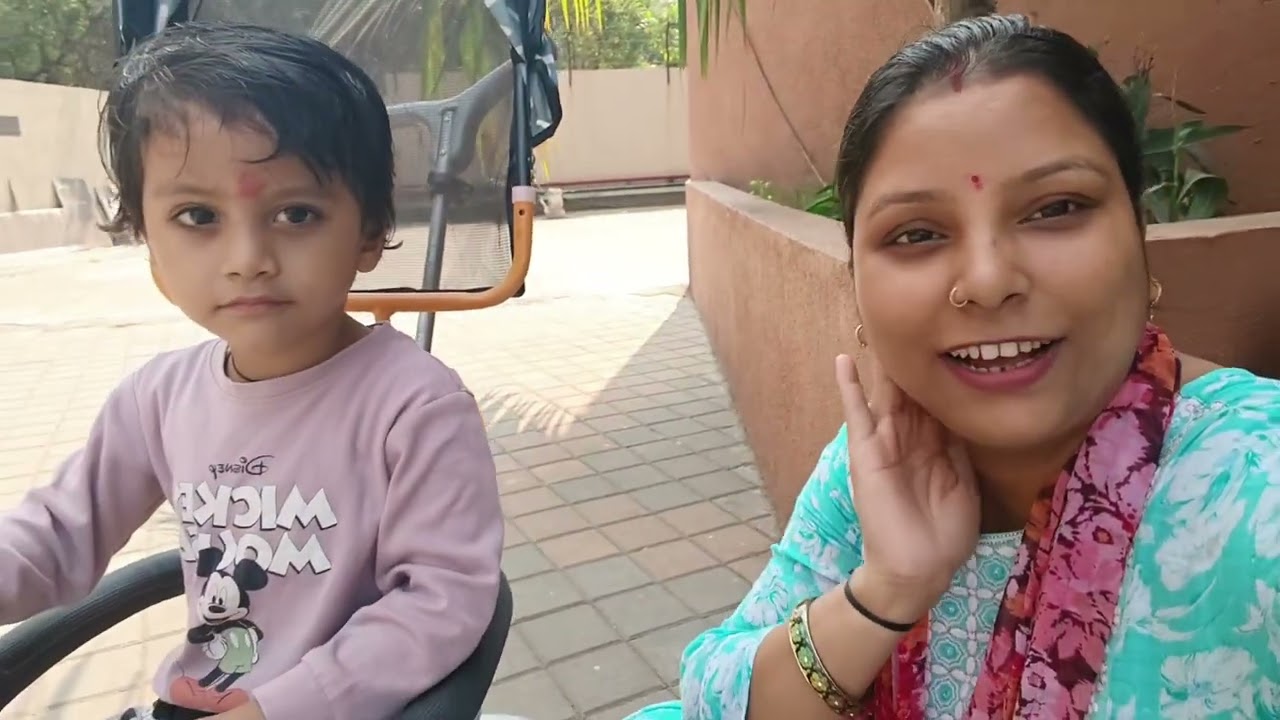 Vlog 3.aaj hum mandir gaye 🙏🙏😊