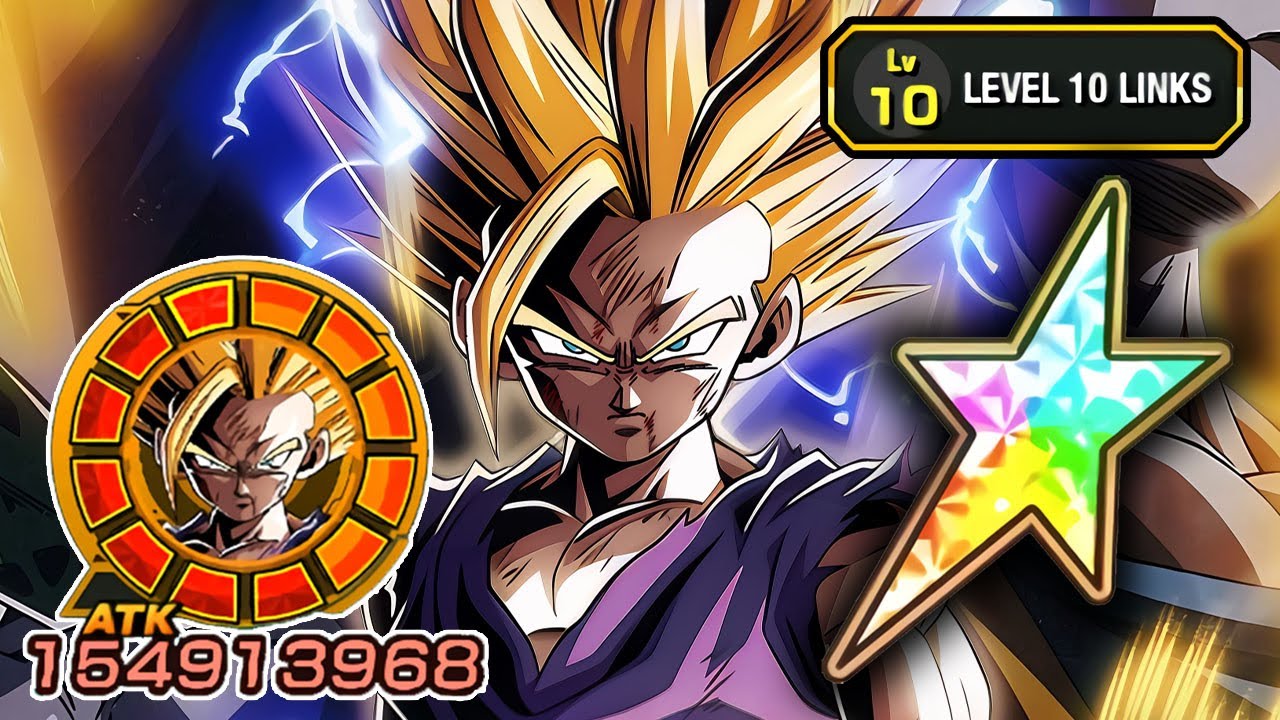 100% PHY LR SSJ2 GOHAN LEVEL 10 LINKS SHOWCASE!! Dragon Ball Z Dokkan Battle