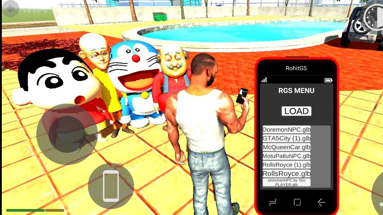 Motu Patlu+Doremon+Sinchan Cheat Code in indian bike driving 3d !! Indian bike driving 3d new update