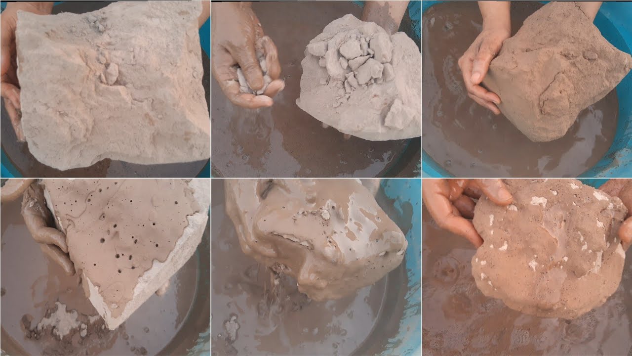 ASMR pure mud water crumbling 🌊💦💦 very satisfying and relaxing video 📸 enjoy 😄😊 a lot 😊
