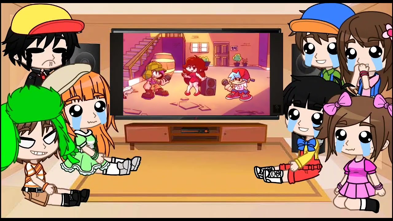 Chavo y sus amigos, Rosita Reaccionan a su vecindad y fnf pibby nuestro barrio oscuro 
