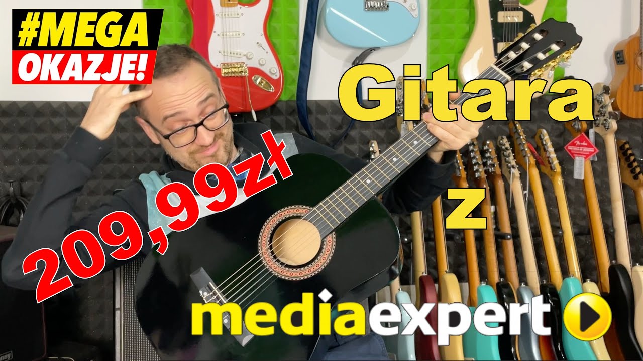 Gitara klasyczna z Media Ekspert za 209,99 zł !!! Unboxing i recenzja!