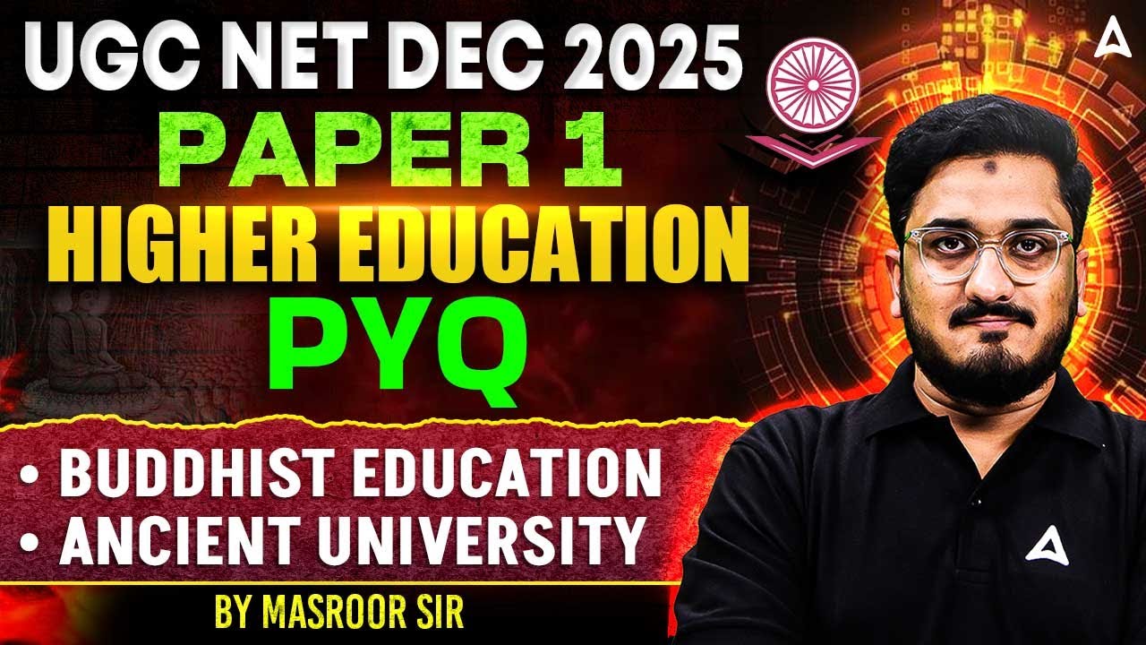UGC NET Paper 1 Higher Education PYQ Buddhist Education | Higher Education System UGC NET Paper 1