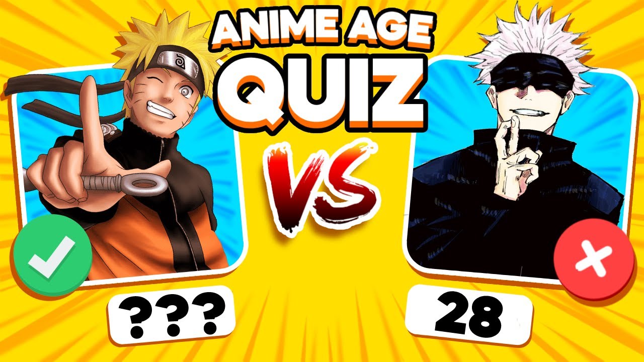 ANIME AGE QUIZ ⚡️🦹🏼‍♂️| Guess the character | Anime quiz