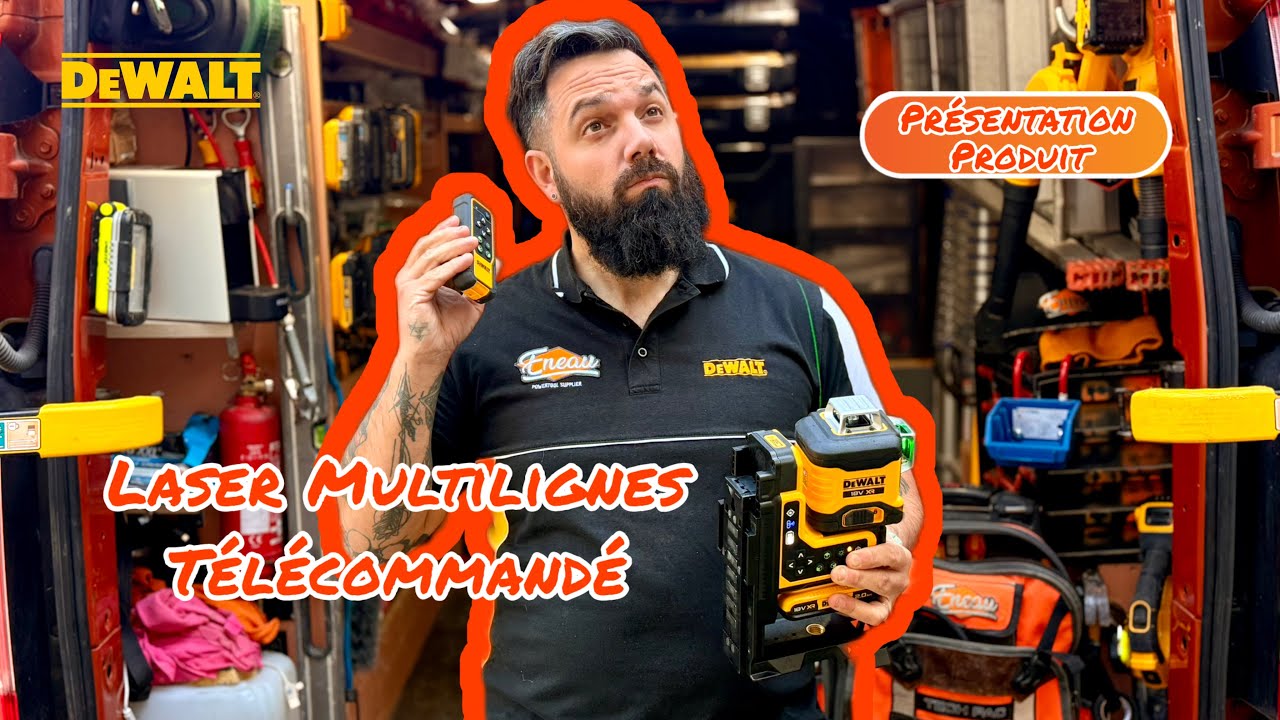 Laser multilignes vert 360° télécommandé Dewalt