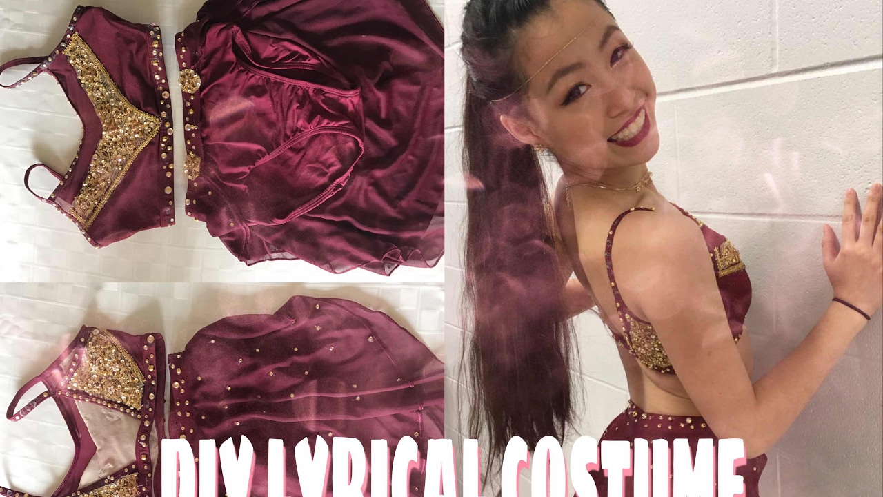HOW I MADE MY DIY LYRICAL DANCE COSTUME !!!