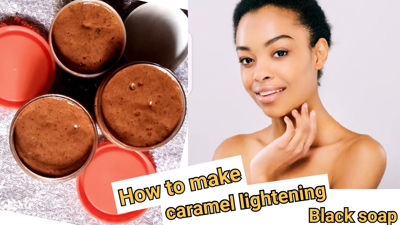 HOW TO MAKE ORGANIC LIGHTENING BLACK SOAP FOR CARAMEL SKIN #howto #blacksoap #skinglow #caramelskin