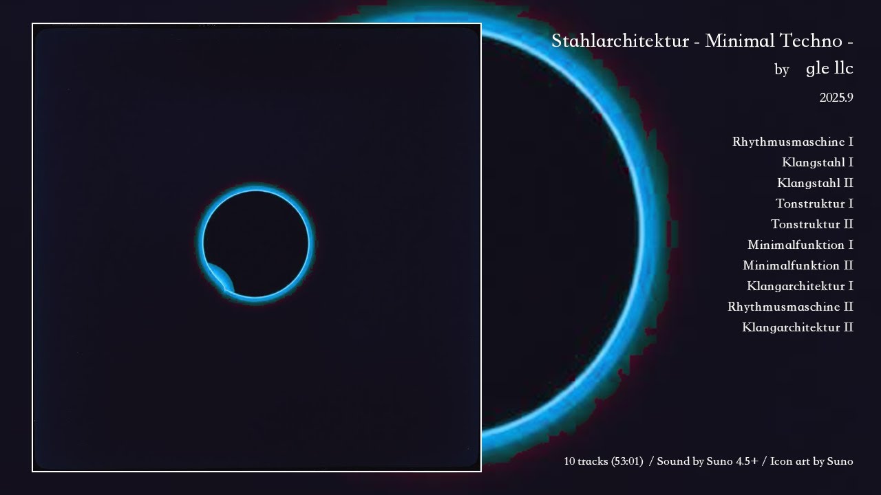 gle llc - Stahlarchitektur - Minimal Techno -　***AI MUSIC ALBUM