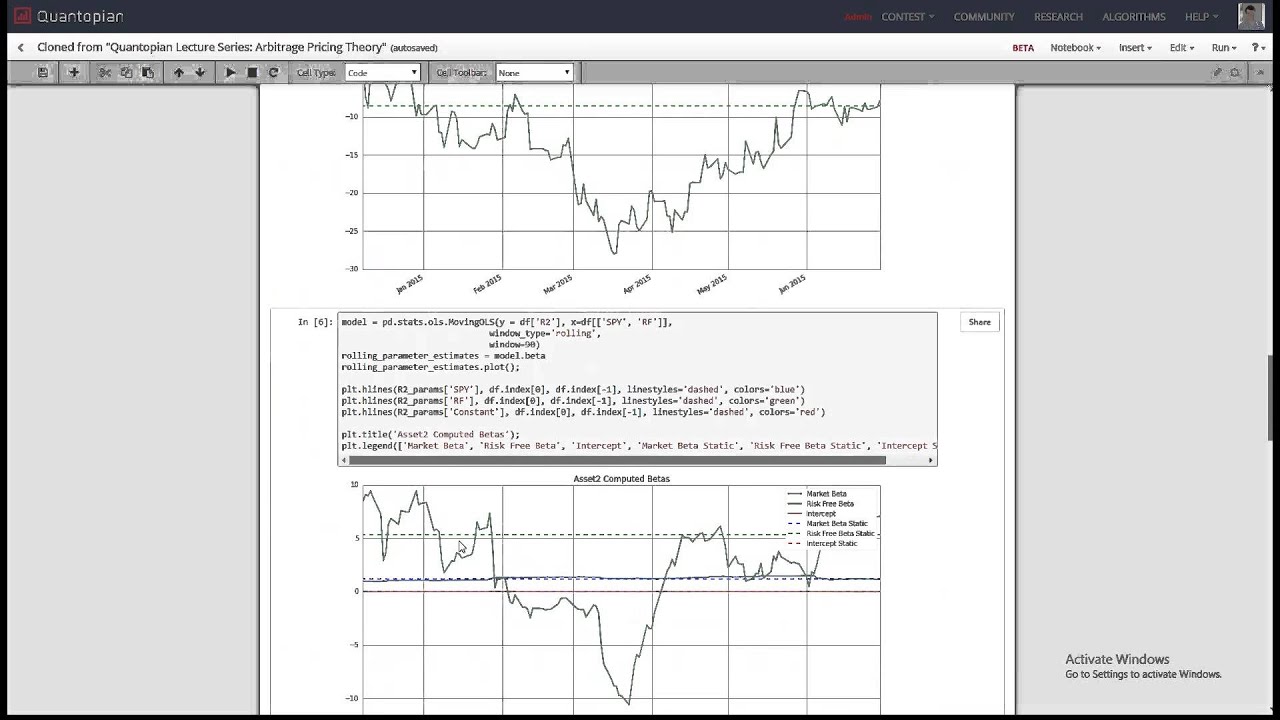 Quantopian Lecture Series: Arbitrage Pricing Theory