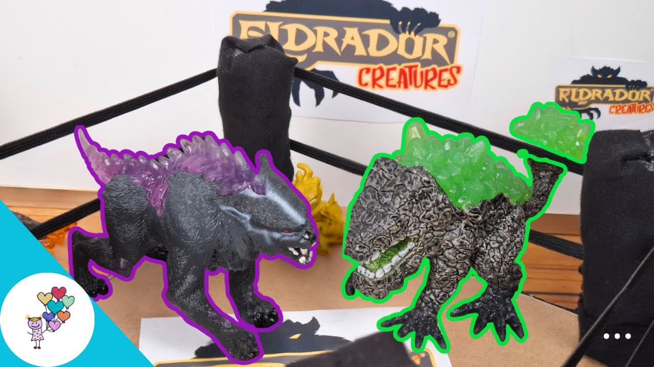 Schleich Eldrador Creatures - Die Kampfarena I Schattenluchs vs. Felsbrecher I Kampf der Giganten