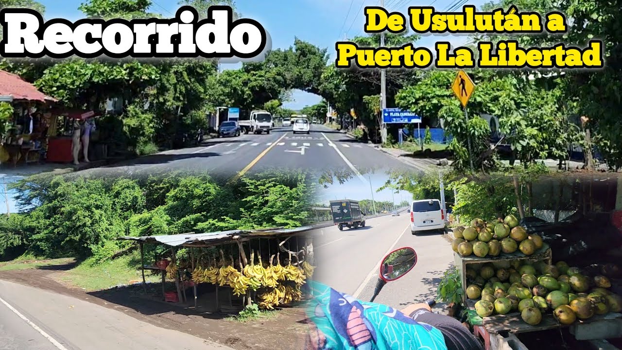 🚨RECORRIDO DE USULUTÁN HASTA PUERTO LA LIBERTAD en MOTO 🏍🏍🏍
