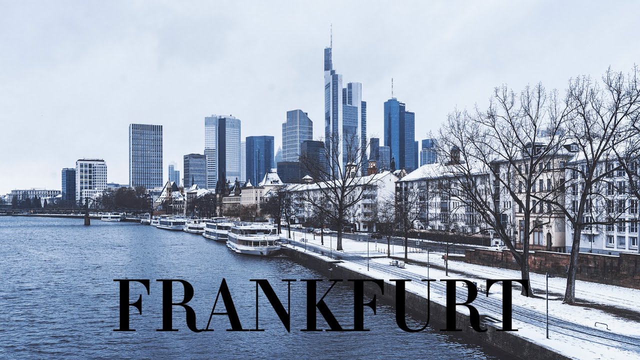 Cozy winter walk in Frankfurt || 4K