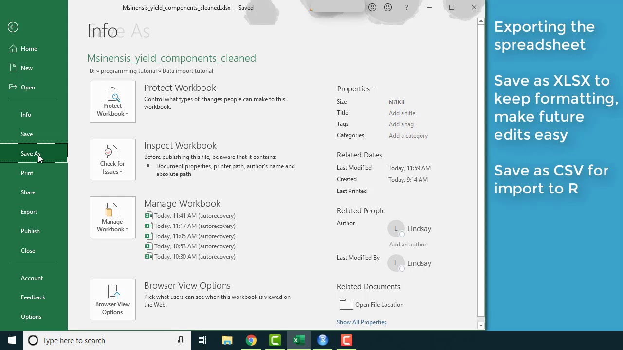 Emergency R: Importing data from spreadsheet software