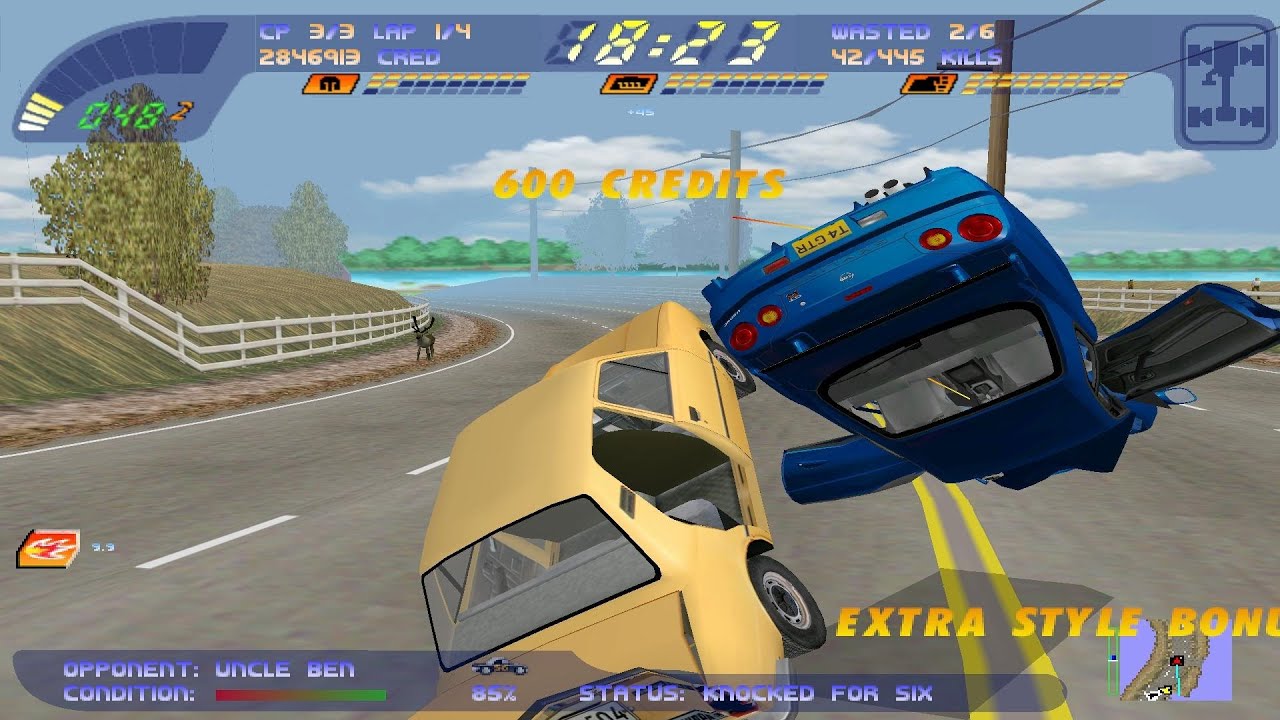 Hometown from NFS 3 Hot Pursuit in Carmageddon 2 - 1080p