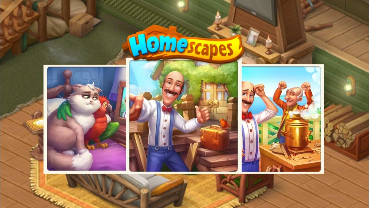 Homescapes - Lake House - Lodge Hall Unlocked - Lodge Hall - Day 1 - 2