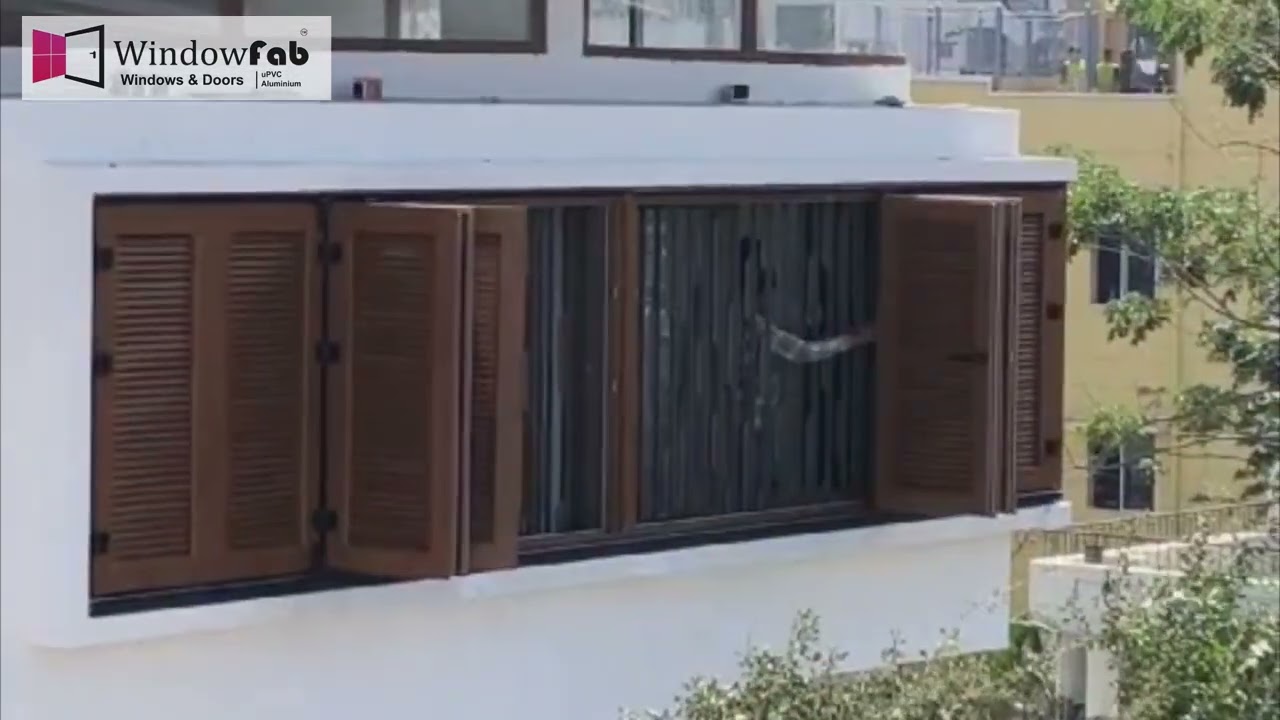 uPvc Louvers with Bi- fold Door