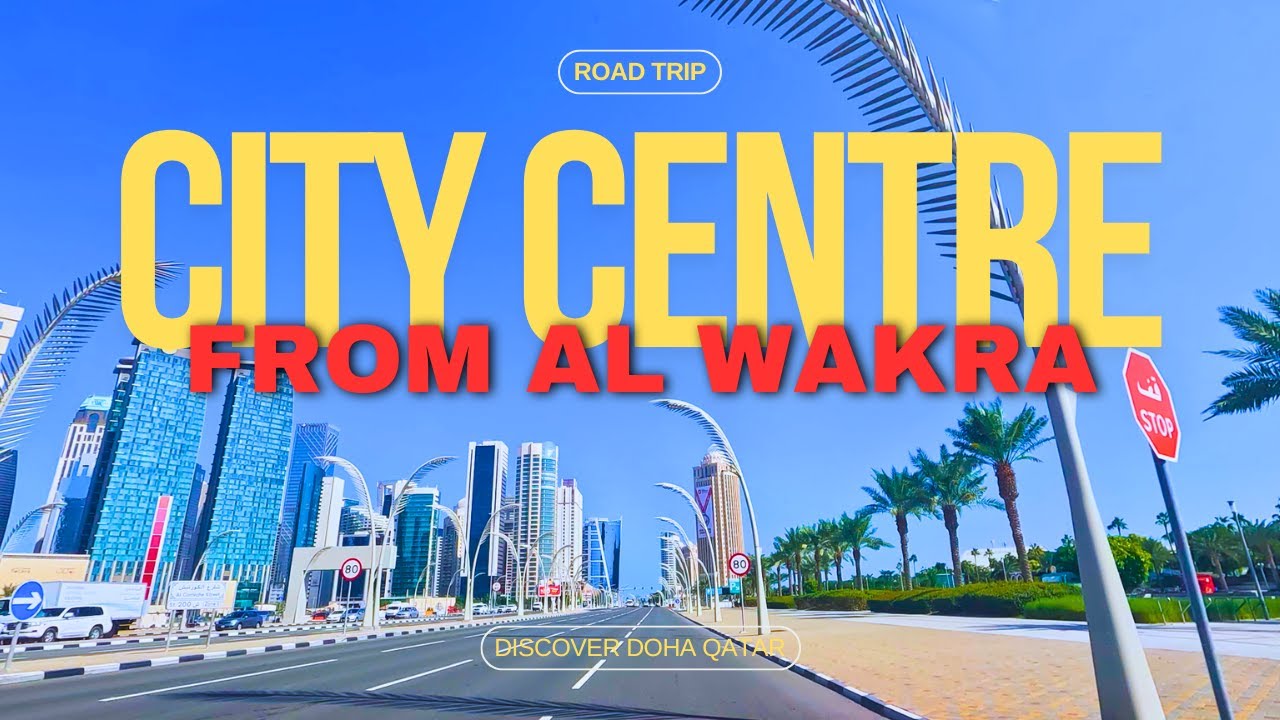 4K VIDEO! ( DRIVING QATAR) AL WAKRA TO CITY CENTRE VIA CORNICHE // OLD PORT // ROAD TRIP