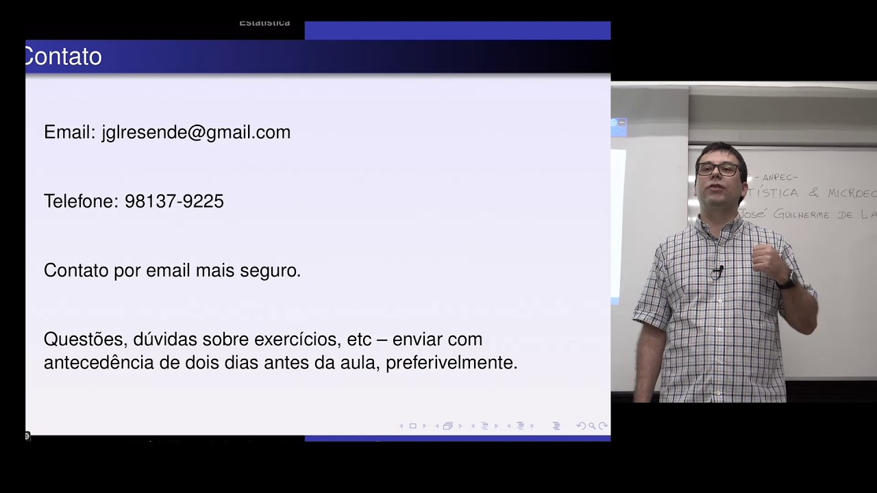 Aula Microeconomia e Estat&iacute;stica no Exame ANPEC