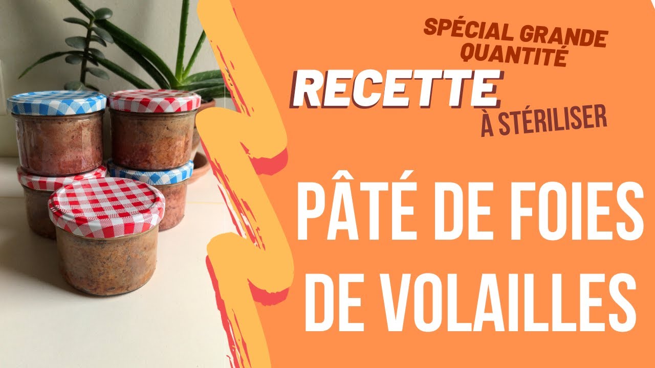 RECETTE : Pâtés de foies de volailles à stériliser à la cocotte-minute #conserve #stock