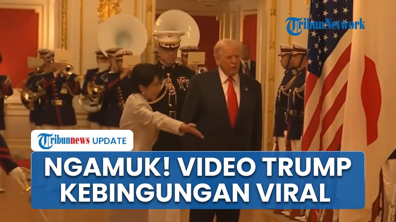 Gedung Putih Emosi Gegara Video Trump Viral, Kebingungan saat Diarahkan PM Jepang Takaichi di Istana