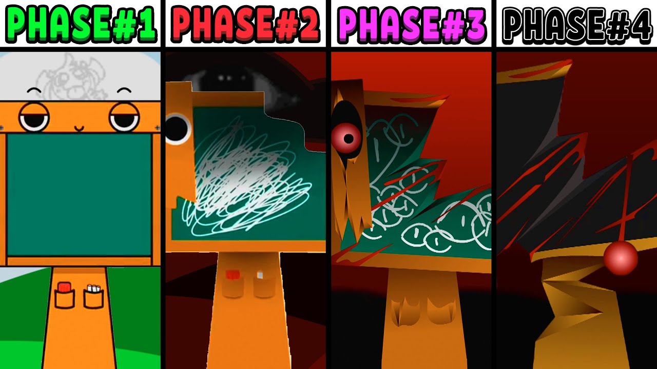 All Phases in New Incredibox Sprunki 4 of Board: From Phase 1 to Phase 4