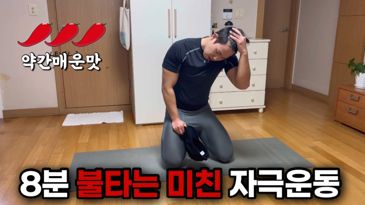 전신 다이어트 8분 미친 자극운동 (약간매운맛)